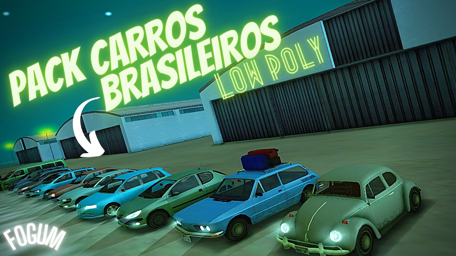 Pack De carros Low poly - MTA Brasil